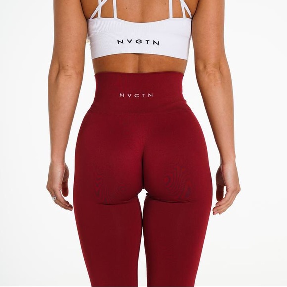 Nvgtn Carmine Solid Seamless Leggings 